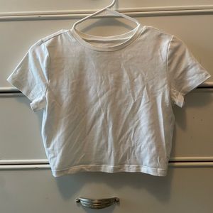 White crop top